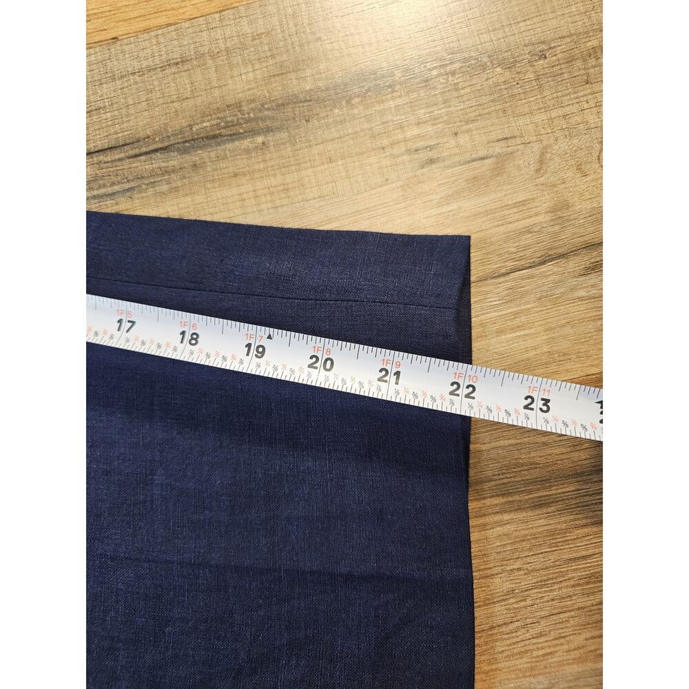 Talbots Bristol Crop Leg 100% Linen Pants Women’s Size 6P Navy High Rise - Picture 2 of 11